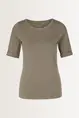 T-shirt met opgerolde mouwen Marc Cain