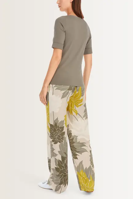 T-shirt met opgerolde mouwen Marc Cain