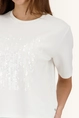 T-shirt met pailletten Monari