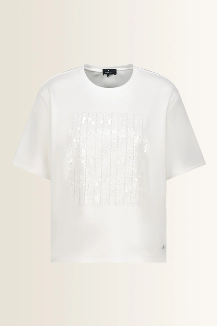T-shirt met pailletten Monari