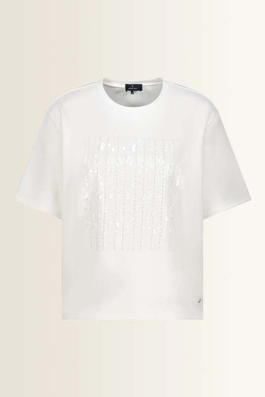 T-shirt met pailletten Monari