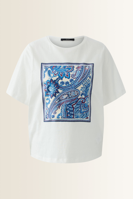 T-shirt met paisleyprint OUI