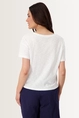 T-shirt met schetsillustratie Monari