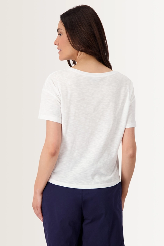 T-shirt met schetsillustratie Monari