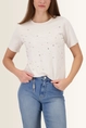 T-shirt met siersteentjes Monari
