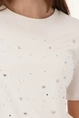 T-shirt met siersteentjes Monari