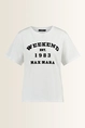 T-shirt met statement opdruk Tenue Max Mara Weekend