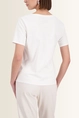 T-shirt met strass en letterprint Monari