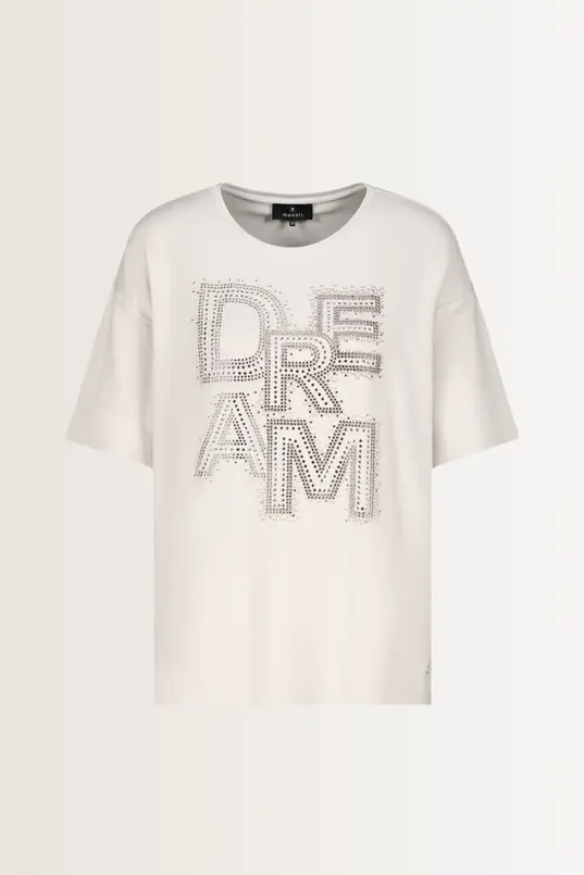 T-shirt met strassdetail Monari
