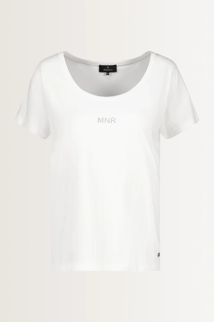 T-shirt met subtiele strassdetails Monari