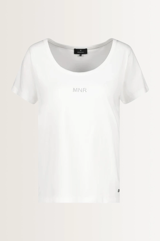 T-shirt met subtiele strassdetails Monari