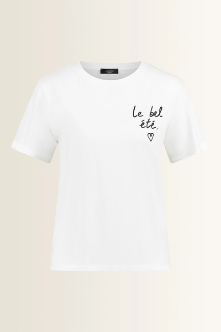 T-shirt met subtiele tekstprint Bora Max Mara Weekend