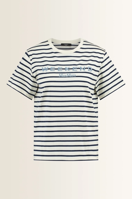 T-shirt met subtiele tekstprint Bora Max Mara Weekend