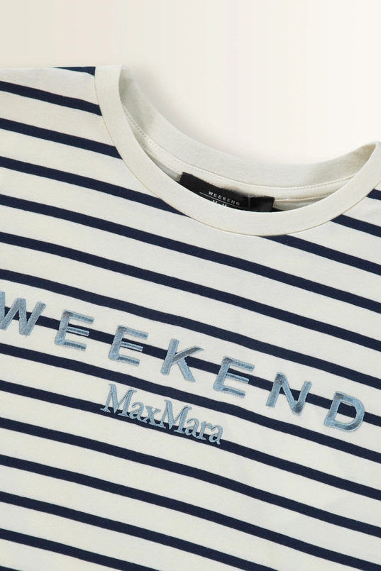 T-shirt met subtiele tekstprint Bora Max Mara Weekend