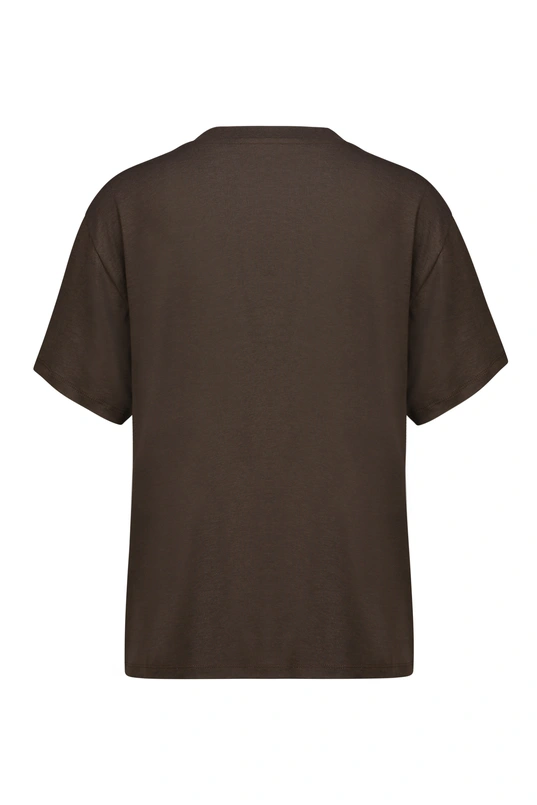 T-shirt met V-hals