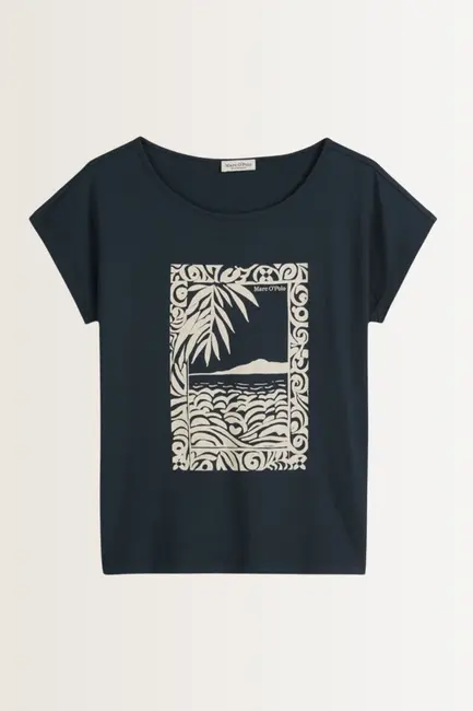 T-shirt met zomerse print Marc O'Polo