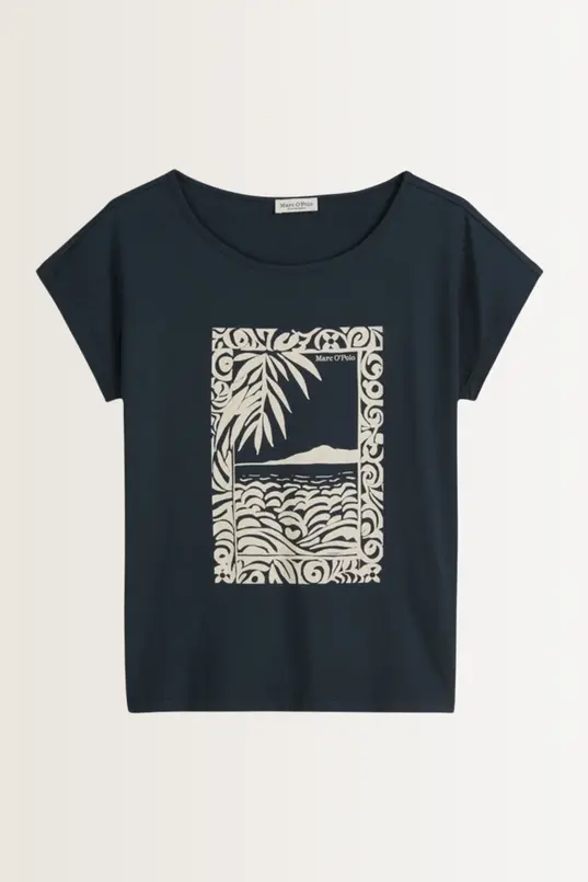 T-shirt met zomerse print Marc O'Polo