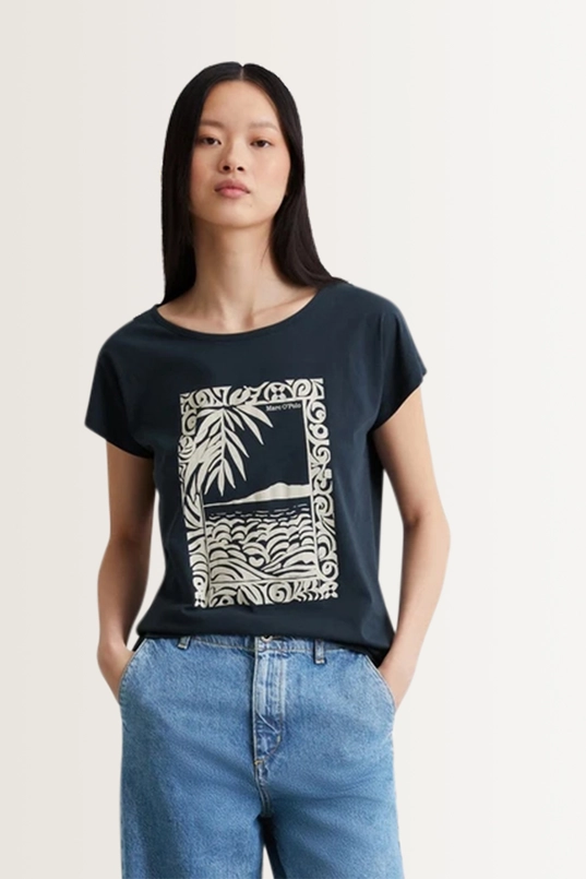 T-shirt met zomerse print Marc O'Polo