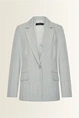Tailored blazer met subtiele lurexweefsel