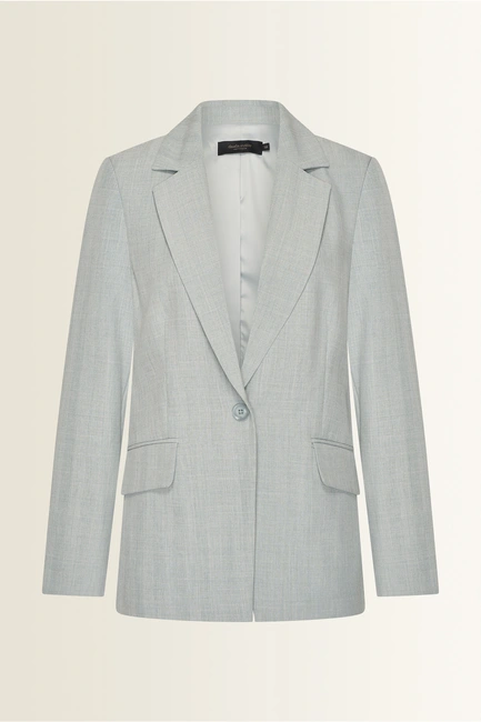 Tailored blazer met subtiele lurexweefsel