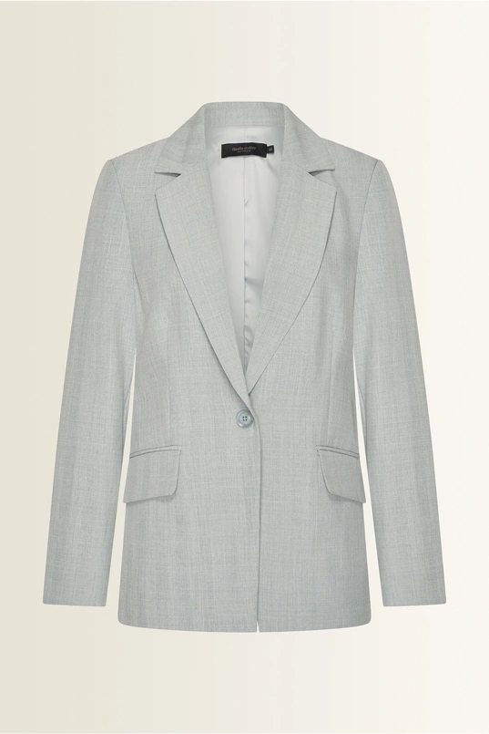 Tailored blazer met subtiele lurexweefsel