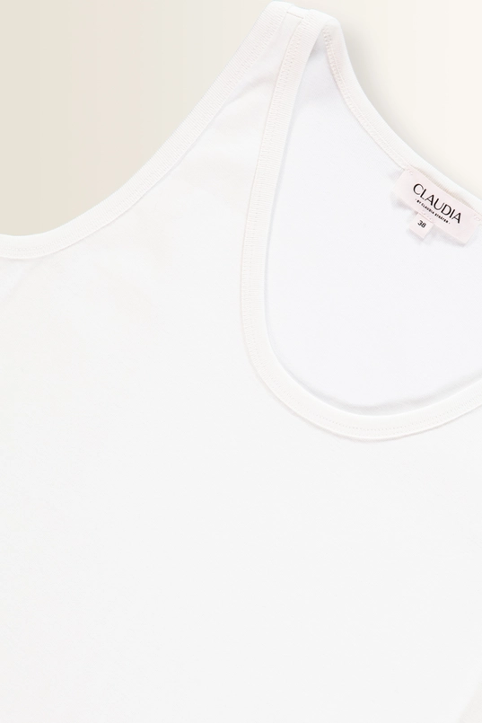Tanktop in fijne ribstructuur