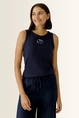 Tanktop met geborduurd logo OUI