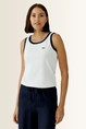Tanktop met geborduurd logo OUI