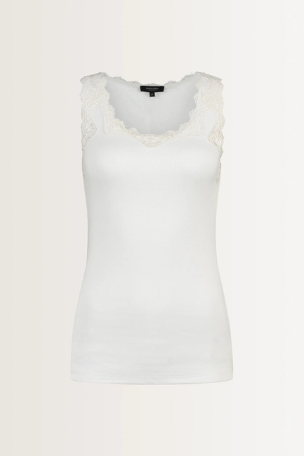 Tanktop met kanten rand