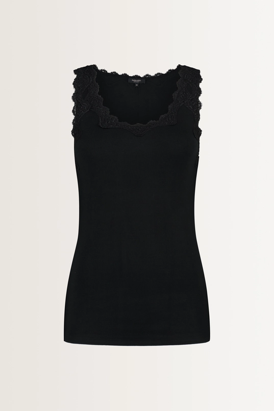 Tanktop met kanten rand
