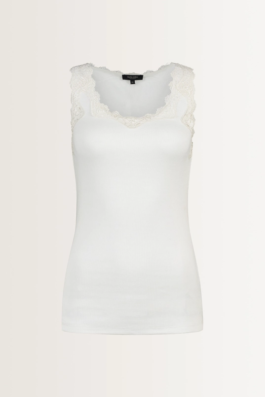 Tanktop met kanten rand