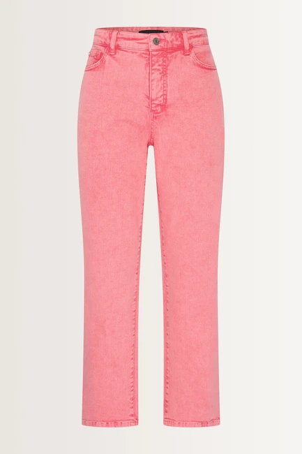 Tapered jeans in stone washed denim