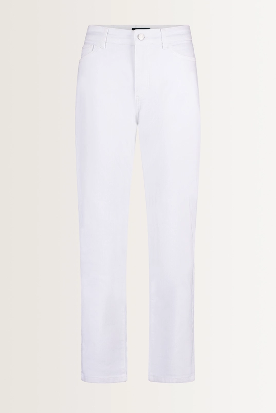 Tapered jeans in stone washed denim