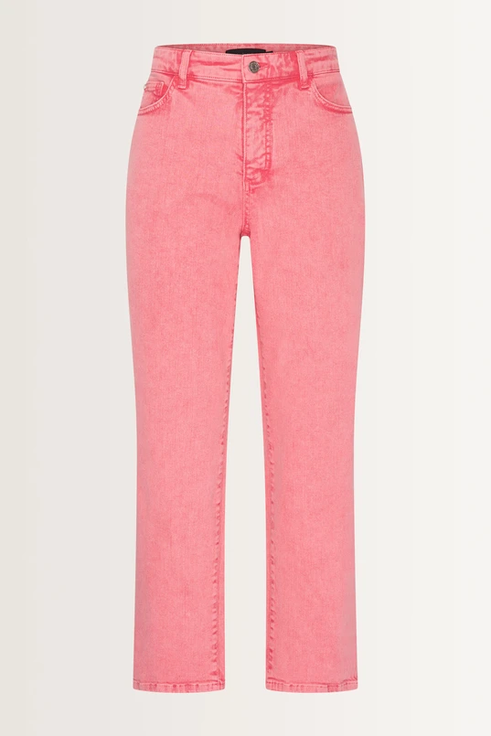 Tapered jeans in stone washed denim