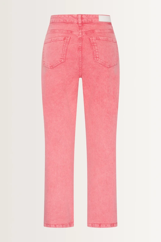 Tapered jeans in stone washed denim