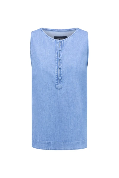 Tencelmix denim top