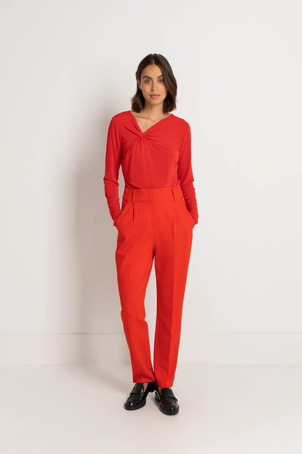 Top asymmetrische V-hals