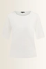 Top in jersey met ronde hals