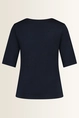 Top in jersey met ronde hals