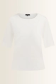 Top in jersey met ronde hals