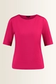 Top in jersey met ronde hals