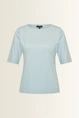 Top in jersey met ronde hals