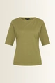 Top in jersey met ronde hals