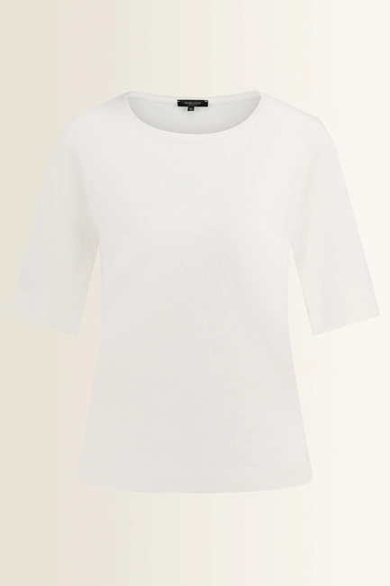 Top in jersey met ronde hals