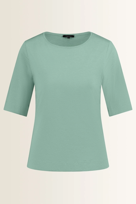 Top in jersey met ronde hals
