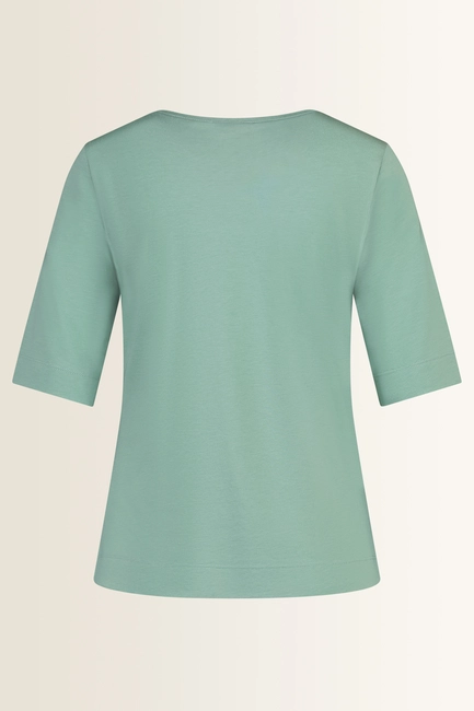 Top in jersey met ronde hals