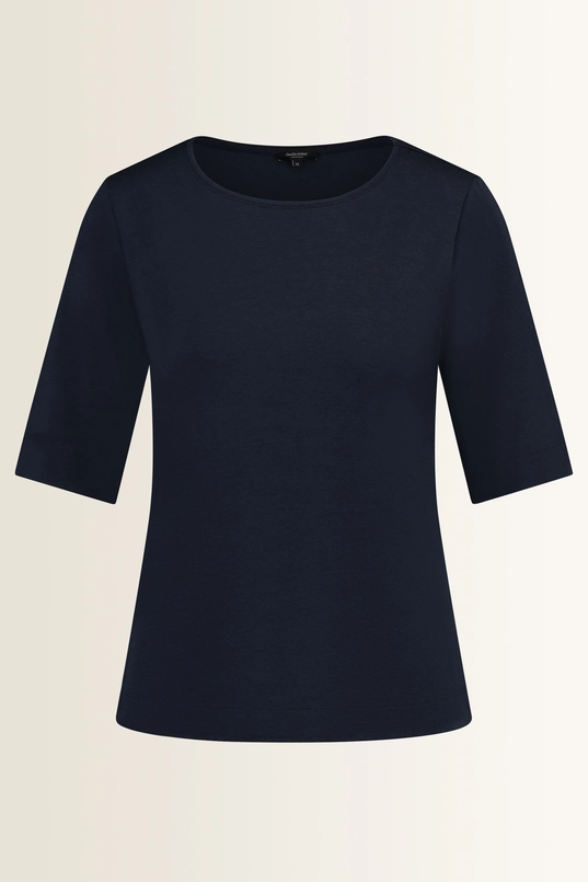 Top in jersey met ronde hals