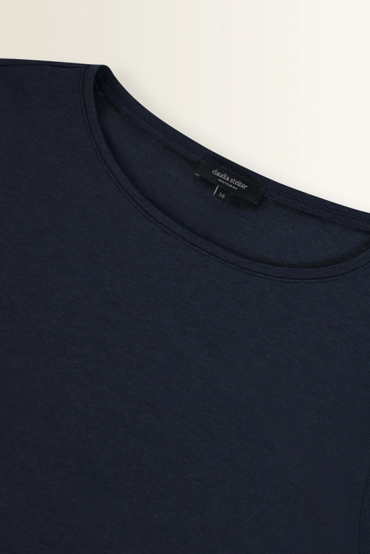 Top in jersey met ronde hals