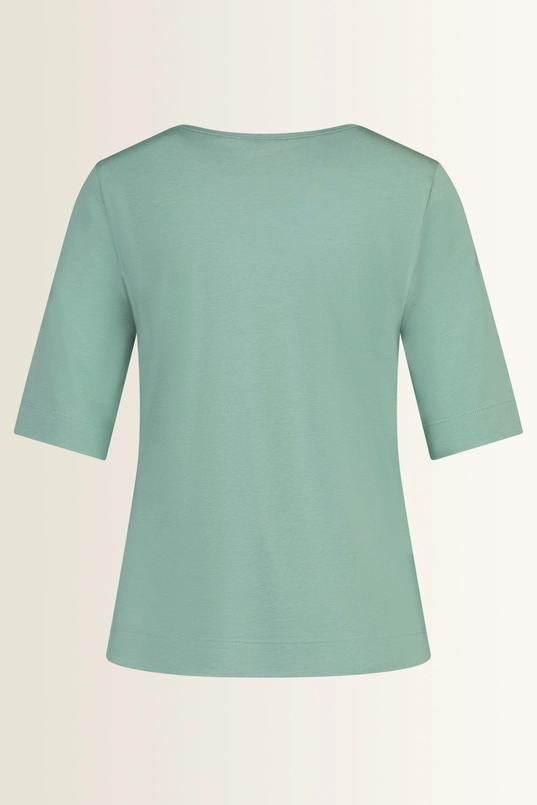 Top in jersey met ronde hals