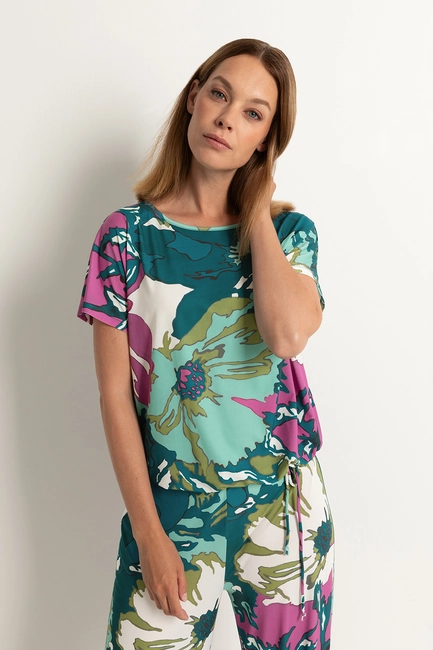 Top jersey bloemprint